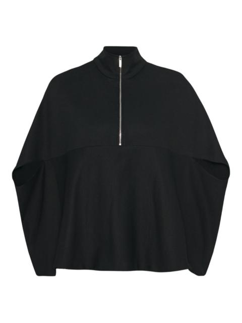 zip-up cocoon top