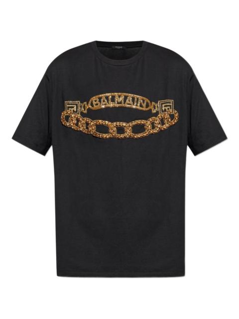 chain logo T-shirt