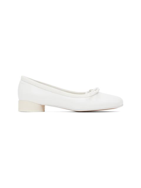 White Anatomic Classic Ballerina Flats