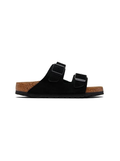 Black Narrow Arizona Soft Footbed Sandals