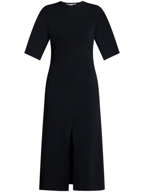 ribbed-knit midi dress