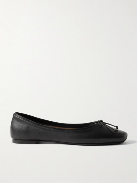 Charlotte Leather Ballet Flats