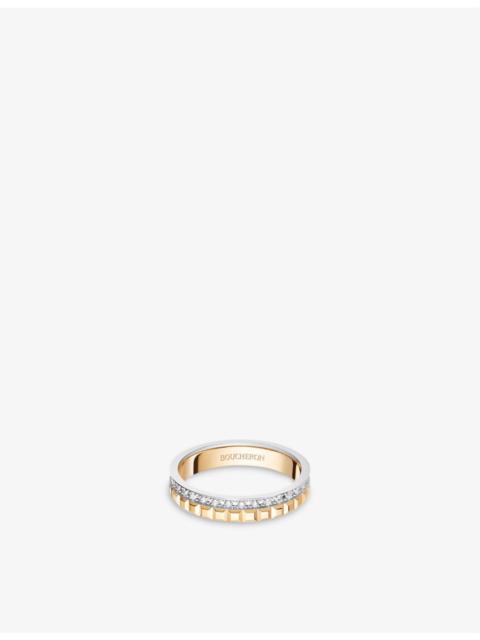 Quatre Radiant Edition 18ct yellow-gold, 18ct white-gold and 0.24ct diamond ring