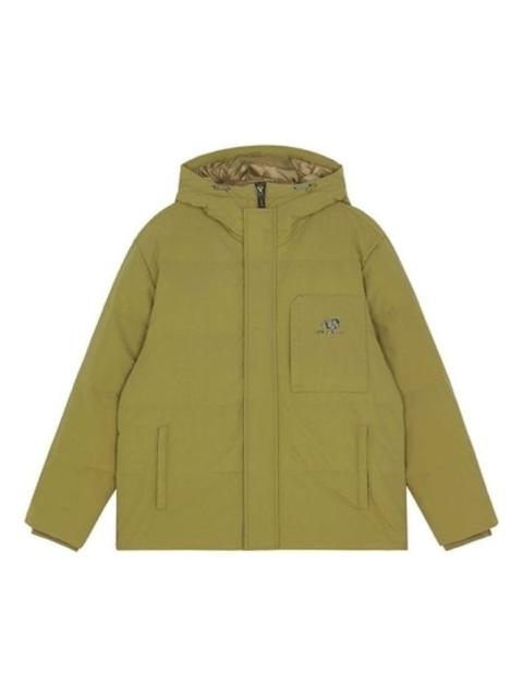 New Balance Logo Hooded Jacket 'Olive Green' AMJ13331-OV