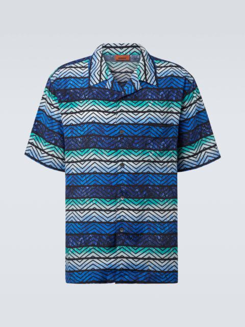 Zigzag bowling shirt