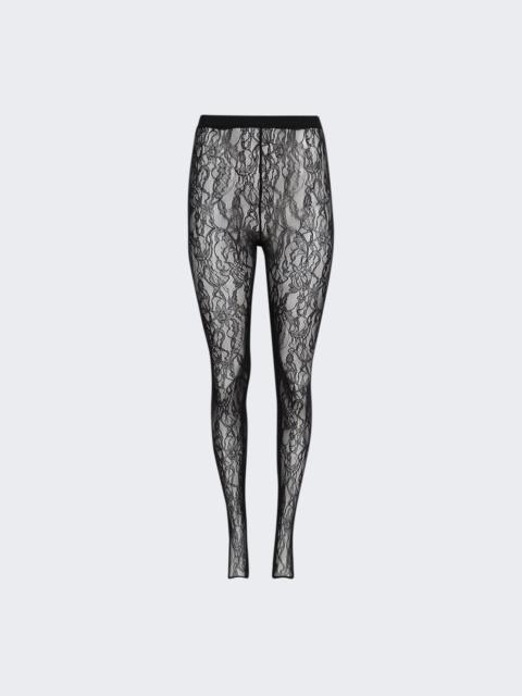 Lace Stirrup Legging Black