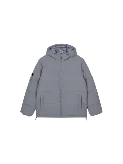 New Balance NB Logo Winter Down Jacket 'Light Grey' AMJ33339-TTM