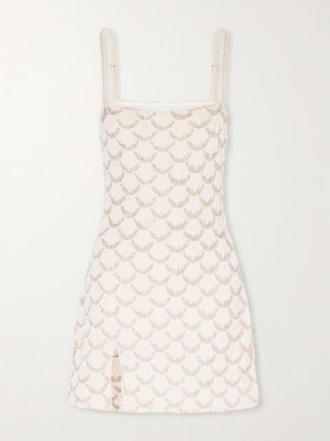 Las Palmas Embellished Mini Dress