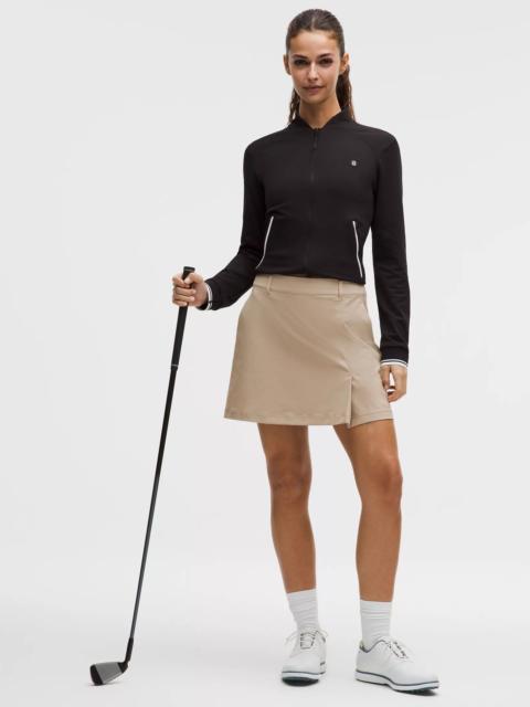 Stretch Twill Front Pleat Golf Skirt