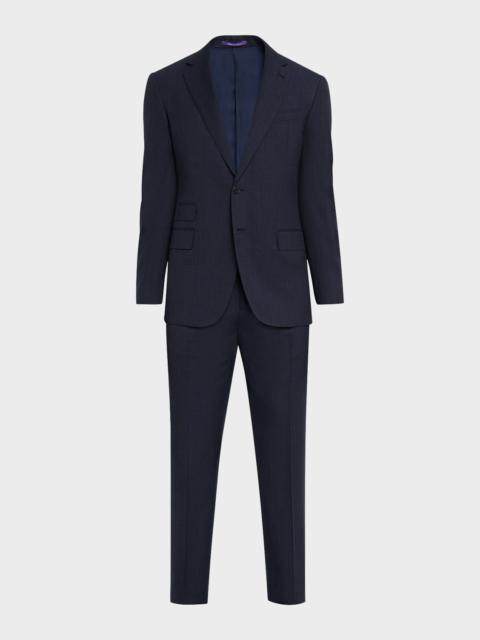 Men's Kent Wool and Cashmere Pin-Dot Suit