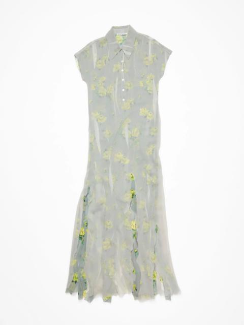 Layered dress - Yellow/grey