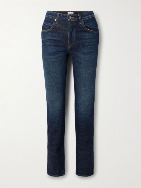 Viv high-rise slim-leg jeans Dark denim
