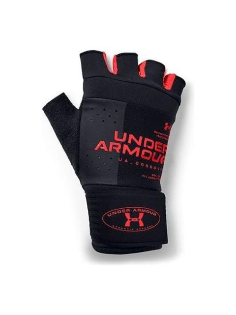 Under Armour Weightlifting Gloves 'Black Red' 1356688-001