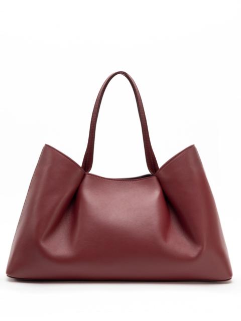 Dimple Tote Leather Burgundy