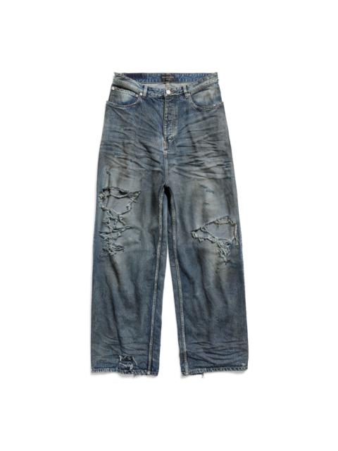 (WMNS) Balenciaga Baggy Pants 'Light Blue' 745213TNW014974