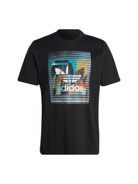 adidas originals Graphics off the Grid T-shirt 'Black' IC5729