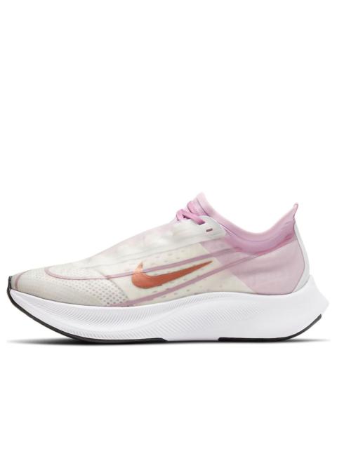 (WMNS) Nike Zoom Fly 3 'White Light Arctic Pink Bronze' AT8241-103