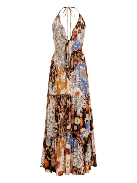 Gabrielle halter-neck maxi dress