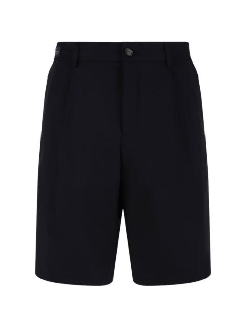 button tailored shorts