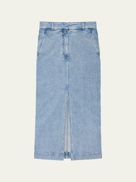Denim Pencil Skirt