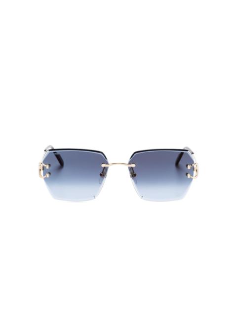 Signature C square-shape sunglasses