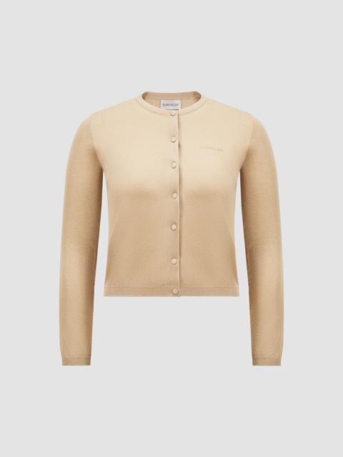 Embroidered Logo Cotton Cardigan