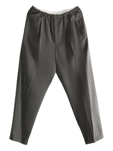 elasticated-waistband trousers