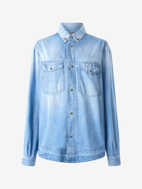 Denim Shirt With Jewel Buttons