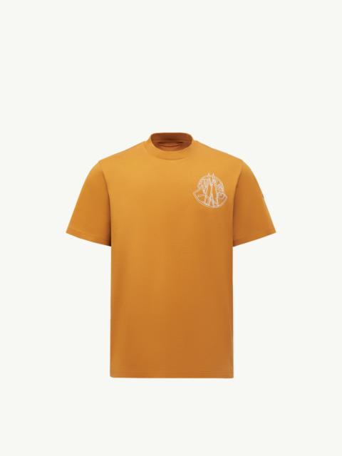 Overlapped Logo Cotton T-Shirt