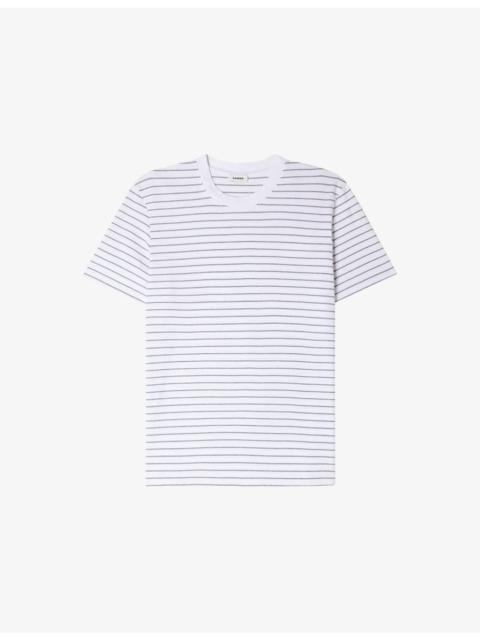 Striped Short-Sleeve Cotton T-Shirt