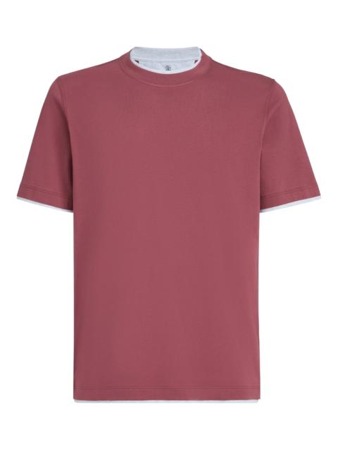 Brunello Cucinelli Faux-layering Crew-neck T-shirt