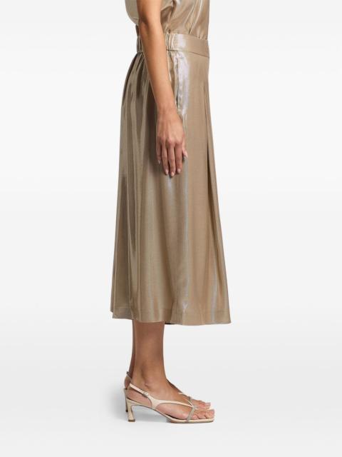 lamé twill trousers