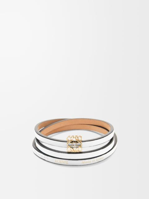 Twist bangle in calfskin