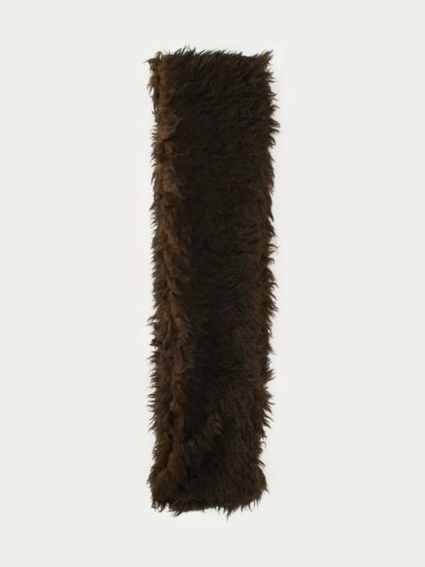 Floss Scarf Ombre Brown Hairy Wool