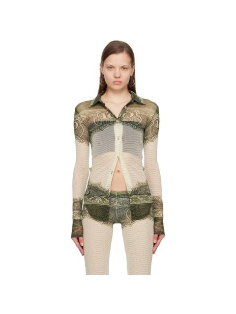 Green & Off-White 'The Cartouche' Shirt