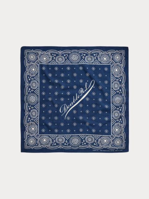Logo Indigo Cotton Bandanna