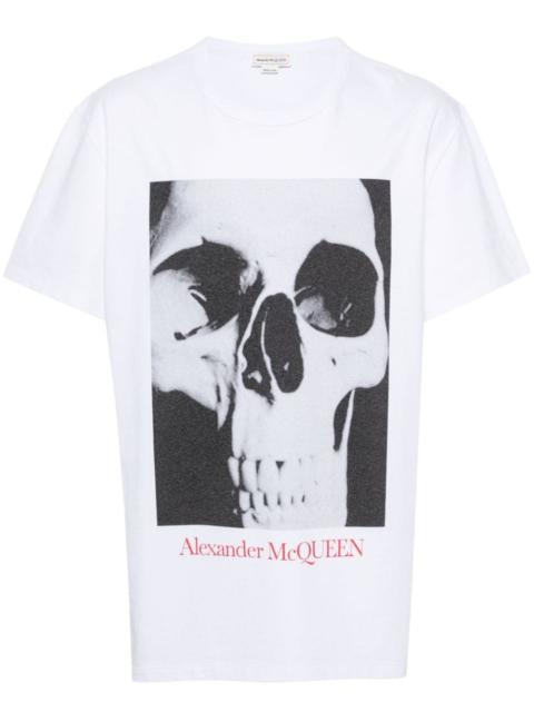 skull-print cotton T-shirt