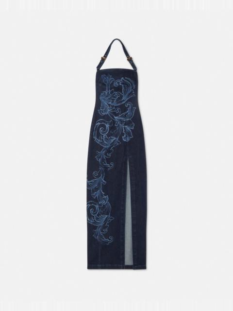Outline Barocco Denim Long Dress