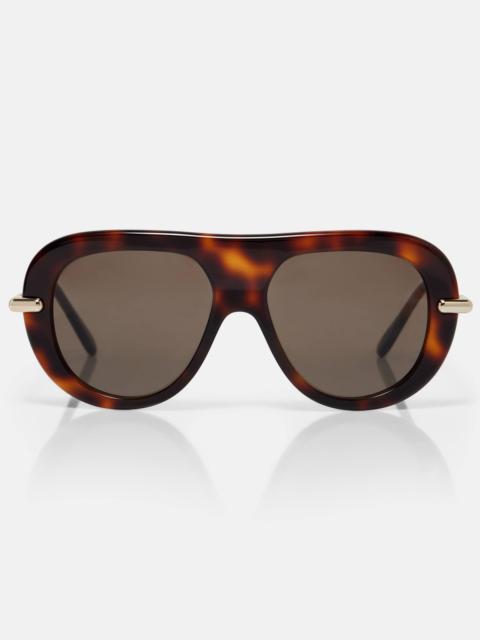 Slim flat-top sunglasses