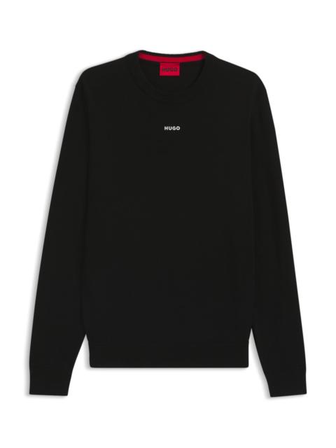 LOGO-DETAIL SWEATER IN COTTON