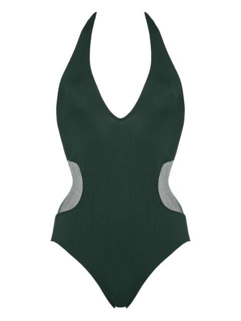 Artifices V-neckline one-piece swimsuit