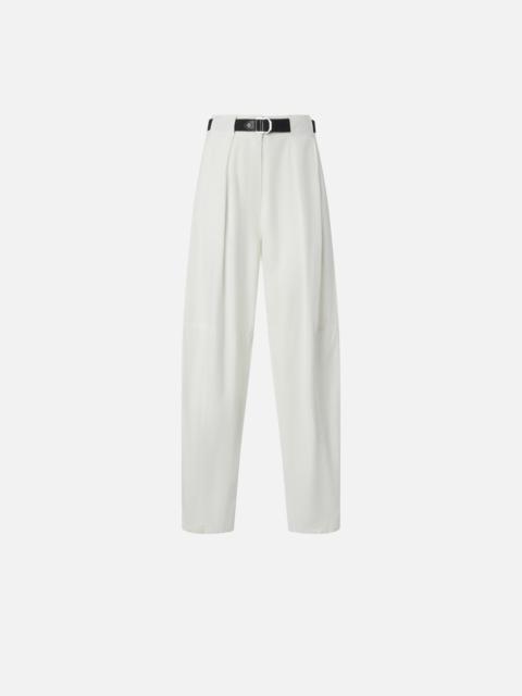 WIDE COTTON TROUSERS WITH BELT