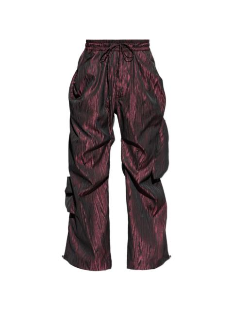 draped drawstring trousers