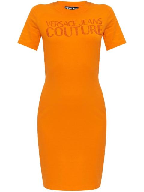 shimmer appliqué dress