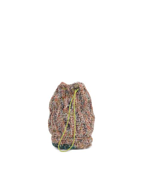 Chunky-knitted shoulder bag