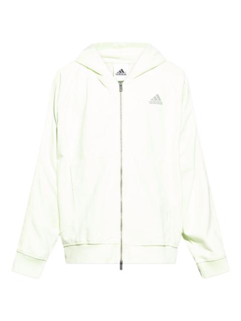 essencial 3-stripes fleece hoodie