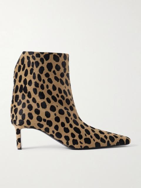 Ona leopard-print calf hair ankle boots Leopard print