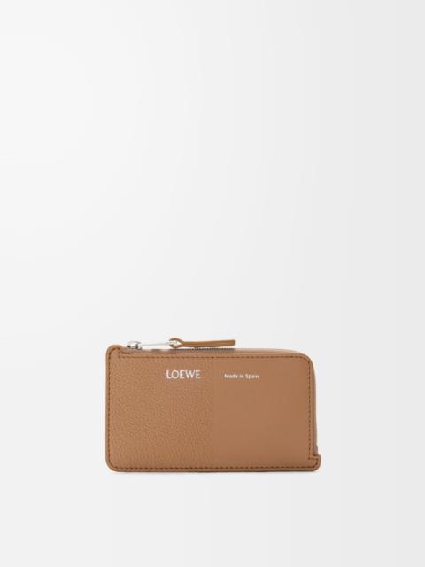 Coin cardholder in smooth and grained calfskin