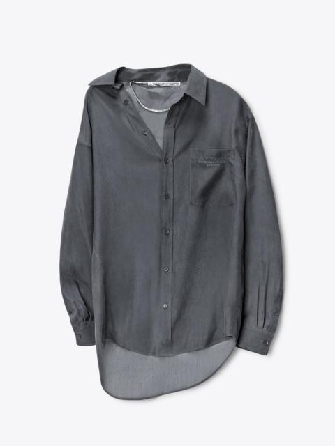 Pre-Styled Off-Shoulder Shirtdress