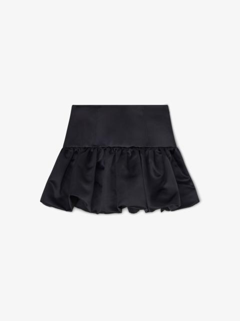 SKIRT IN BLACK SATIN